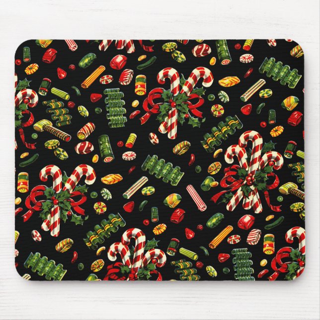 Vintage Pad für Weihnachtswrapping Paper Mouse aus Mousepad (Vorne)