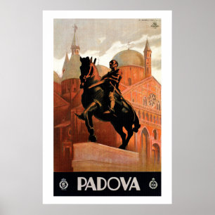 Vintage Padua Padova Italienisches Reiseplakat Poster