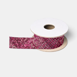 Vintage-Pailletten- und Rhinestone-Look Satinband