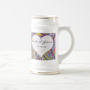 Vintage Paisley Bierglas