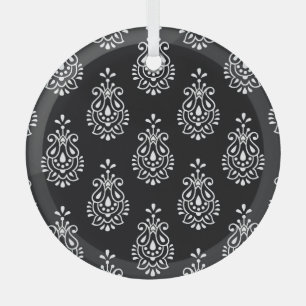 Vintage-Paisley, nahtloses elegantes Muster. Ornament Aus Glas
