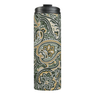 vintage Paisley orientalisch ethnisches Muster Nah Thermosbecher
