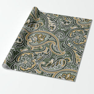 vintage Paisley orientalisches ethnisches Muster N Geschenkpapier