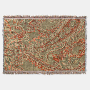 Vintage Paisley-Wolldecken Decke