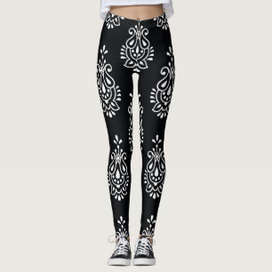 Vintage-Paisleymuster, nahtloses elegantes Muster. Leggings
