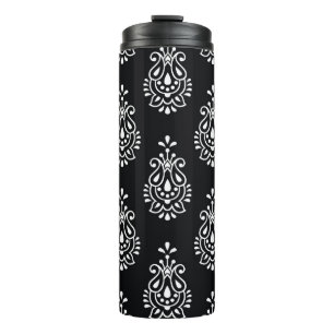 Vintage-Paisleymuster, nahtloses elegantes Muster. Thermosbecher