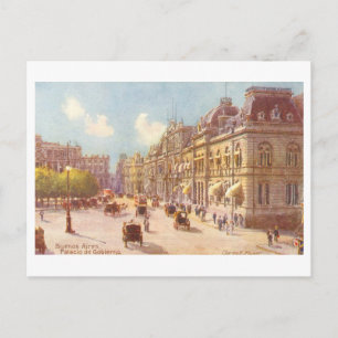 Vintage Palacio de Gobierno, Buenos Aires Postkarte