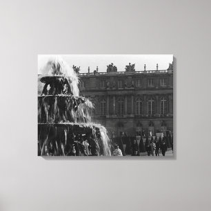 Vintage-Palast Frankreich Versailles Pyramidenbrun Leinwanddruck