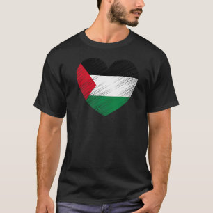 Vintage Palästinenser unter der Flagge eines Lande T-Shirt