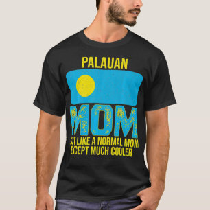 Vintage Palauische Mutter Palau-Flagge zum Muttert T-Shirt