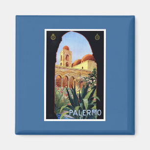 Vintage Palermo Sizilien Magnet