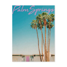 Vintage Palm Springs Postkarte