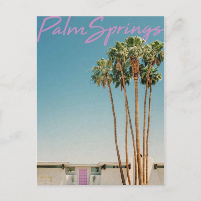 Vintage Palm Springs Postkarte (Vorderseite)