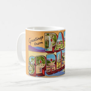 Vintage Palm Springs Postkarten-Tasse Kaffeetasse