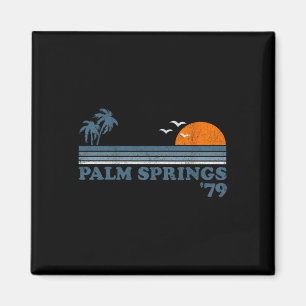Vintage Palm Springs Strand Kalifornien Retro Surf Magnet