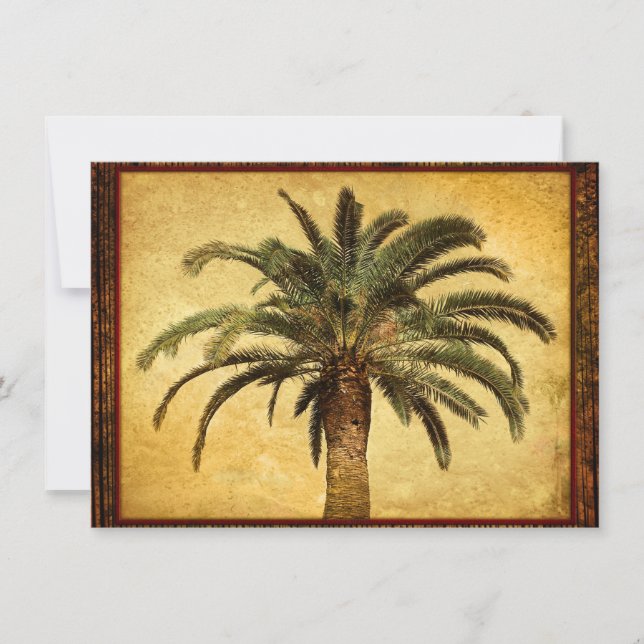 Vintage Palm Tree - angepasste tropische Vorlage (Vorderseite)