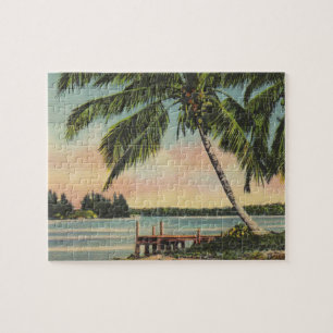 Vintage Palm Tree Retro Puzzle