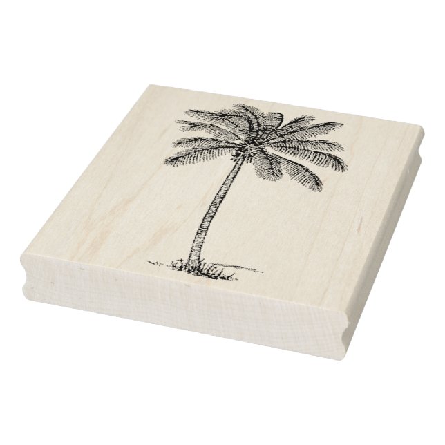 Vintage Palm Tree Rubber Briefmarke Gummistempel (Stempel)
