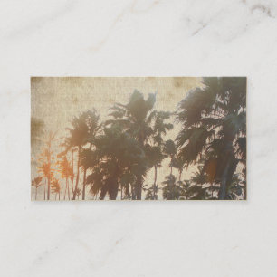 Vintage Palm Tree Visitenkarten Visitenkarte