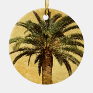 Vintage-Palme - Tropische angepasste Vorlage Keramikornament
