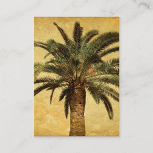 Vintage-Palme - Tropische individualisierte Vorlag Visitenkarte