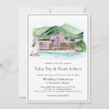 Vintage Palmen | Hawaiianische Hochzeit