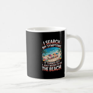 Vintage Palmen Retro Ozean Müssen Zum Strand Gehen Kaffeetasse