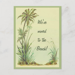 Vintage Palmen Wir sind zum Strand gegangen Postkarte