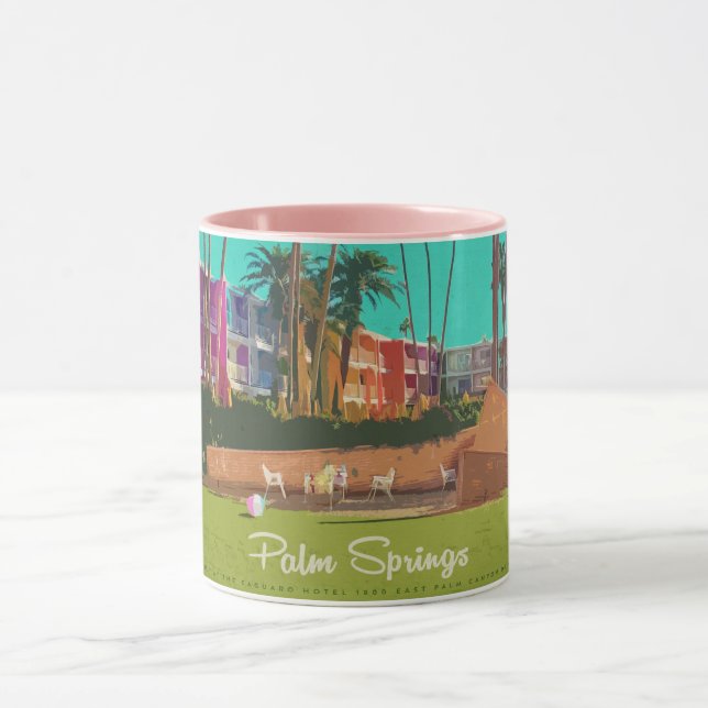 Vintage Palmsprings-Tasse Tasse (Zentrum)