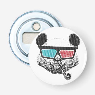 Vintage Panda 3-D-Brille Flaschenöffner