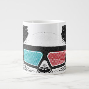 Vintage Panda-3-D-Brille Jumbo-Tasse