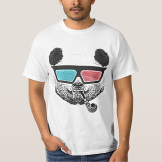 Vintage Panda 3-D-Brille T-Shirt