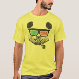Vintage Panda 3-D-Brille T-Shirt