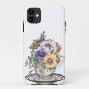 Vintage PansyTeacup iPhone Abdeckung Case-Mate iPhone Hülle