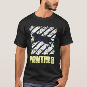 Vintage Panther Katze Geschenk T-Shirt