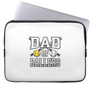 Vintage Papa der Ballspieler Baseball Softball T-S Laptopschutzhülle