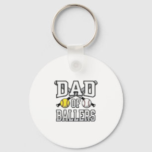 Vintage Papa der Ballspieler Baseball Softball T-S Schlüsselanhänger