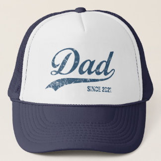 Vintage Papa seit [Jahr] Trucker-Mütze Truckerkappe