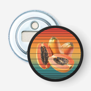 Vintage Papaya-Früchte gesunde vegane Lebensmittel Flaschenöffner