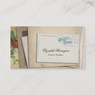 Vintage-Papier-Ephemera-Postkarte Visitenkarte