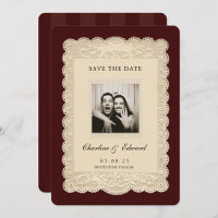 Vintage Papier-Spitze-Bordeaux-Save-the-Date