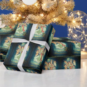 Vintage Papierangels Geschenkpapier