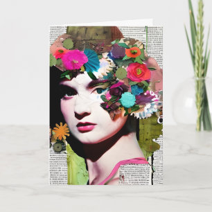 Vintage Papierkollektion Funny Friendship Karte