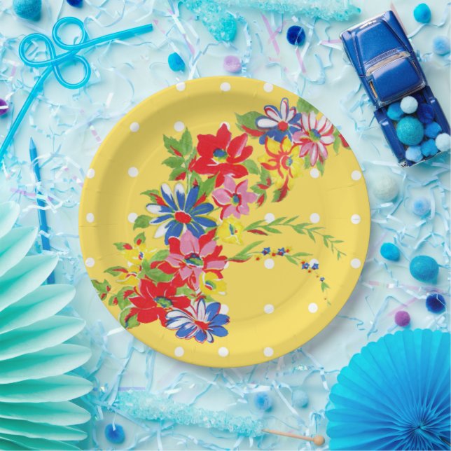 Vintage Papierplatte Pappteller (Party)