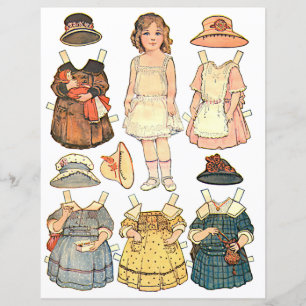 Vintage Papierpuppe
