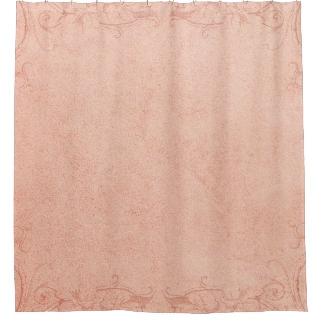 Vintage Papierrahmenverzierung Duschvorhang (Vorderseite)
