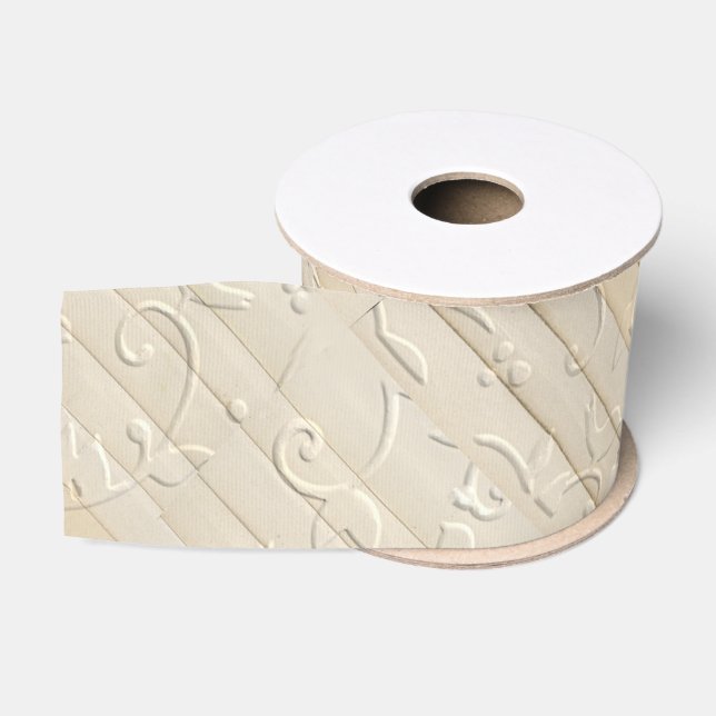 Vintage Papierstreifen Ripsband (Spule)