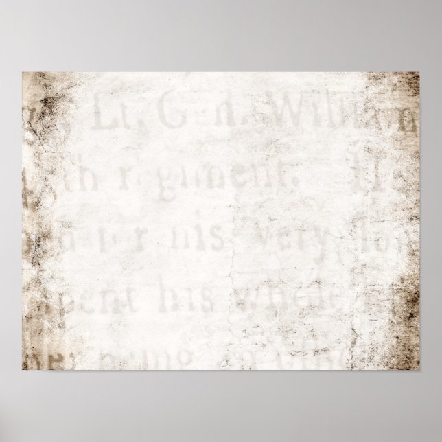 Vintage Papiertafel aus dem 17. Jahrhundert mit br Poster (Vorne)