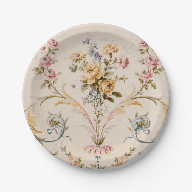 Vintage  pappteller (Vorderseite)