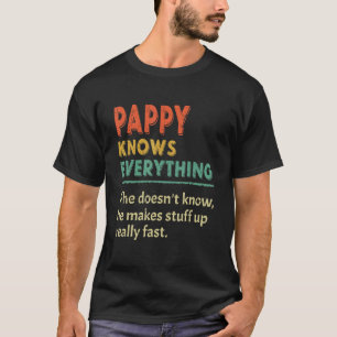Vintage Pappy Weiß Alles Frauen Vatertag T-Shirt